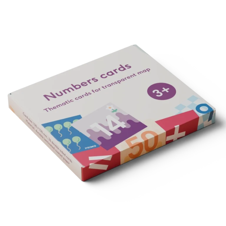 Cubetto õppekaardid numbritega